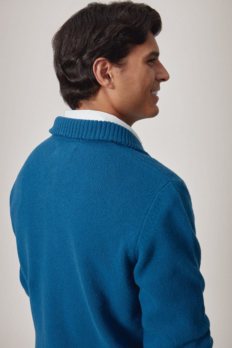The Lambswool Halfzip Oceano-zoom-