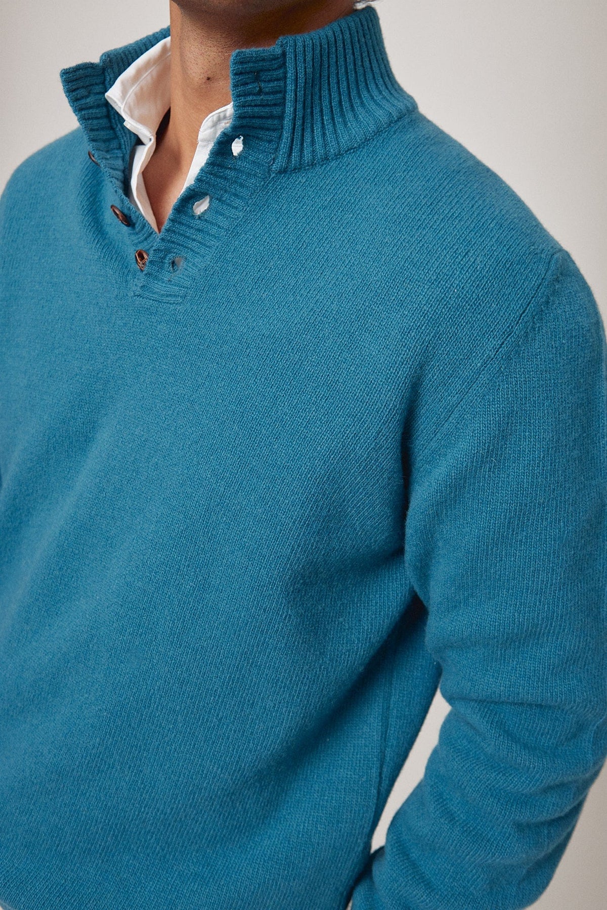 The Lambswool Botones Verde Patones-4