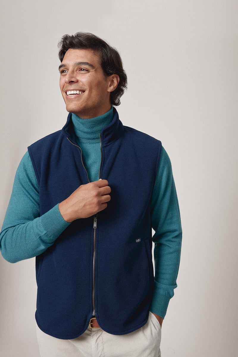 The Forro Polar Azul marino-zoom-
