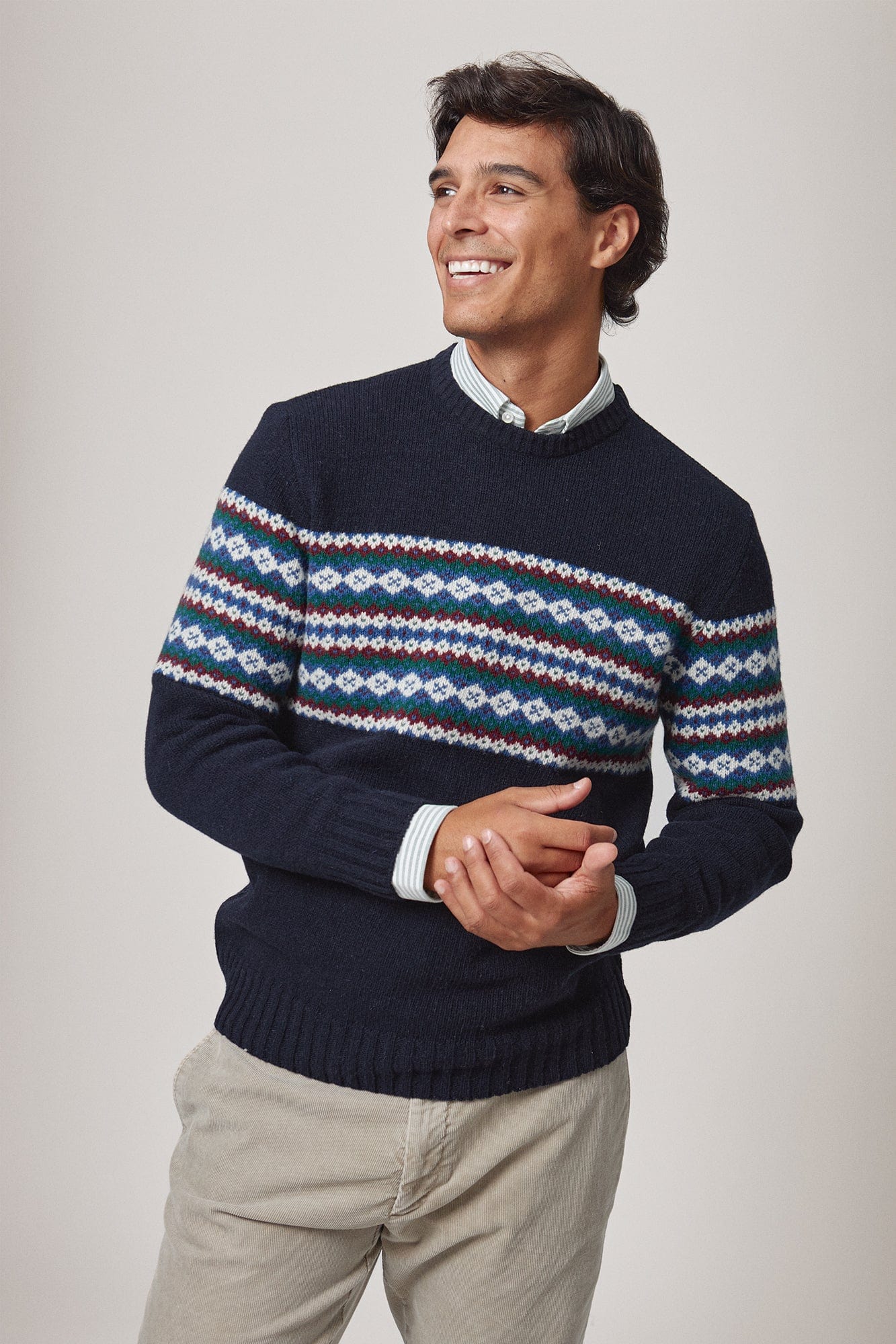 The Lambswool Jacquard Marino