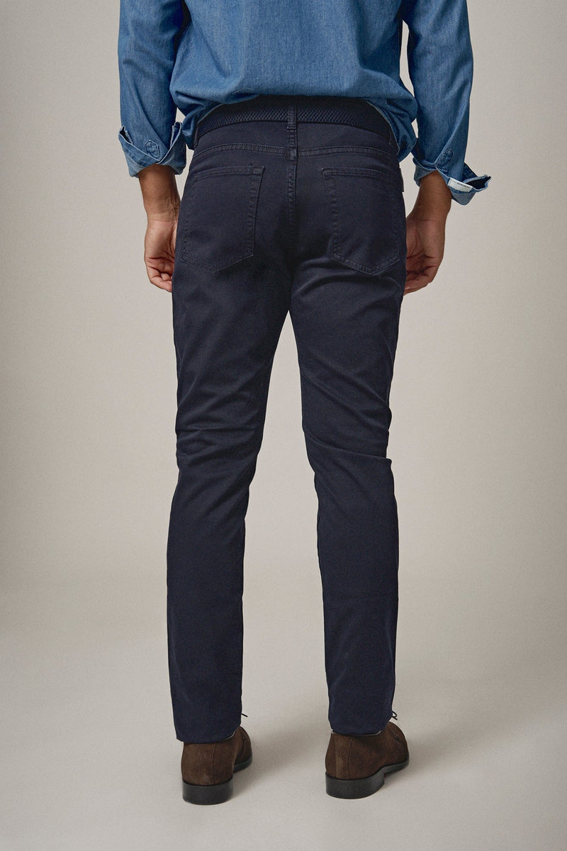 The 5 Pocket Grainy Azul Marino-zoom-